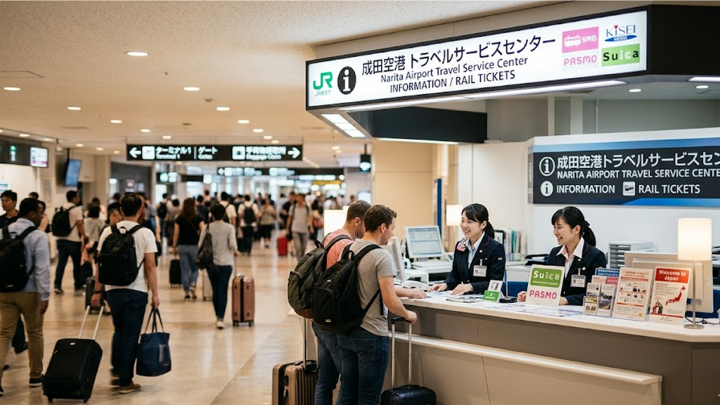 공항 여행 서비스 센터 전경