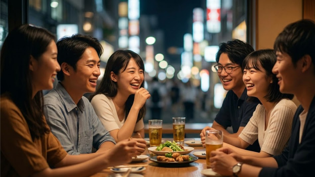 도쿄 밋업 현지인 교류 여만추 여행 장면