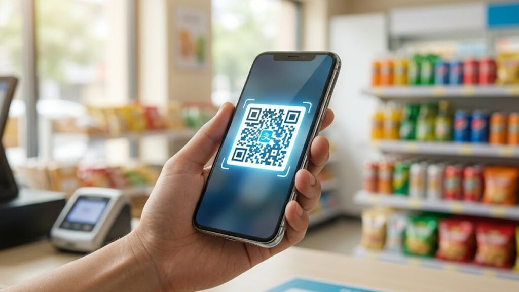 중국 편의점 결제 QR 코드