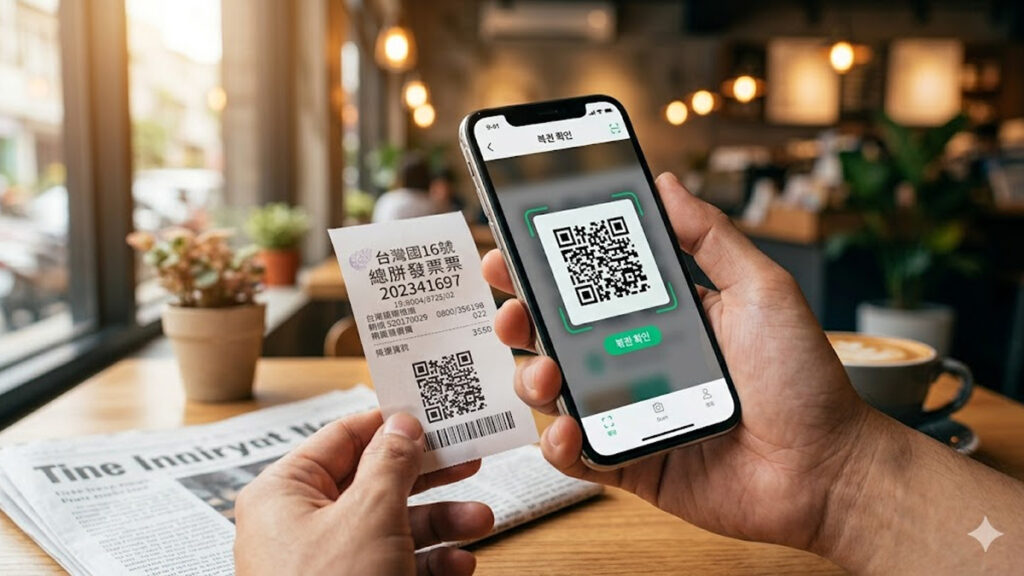 대만 영수증 복권 확인앱 스캔