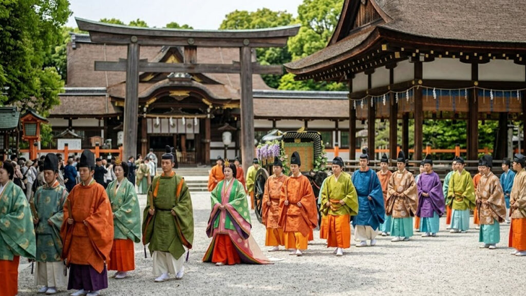 교토 아오이 마츠리 피날레 현장