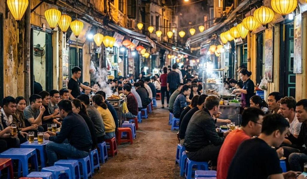 하노이 맥주거리 시간 정보