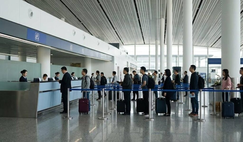 중국 입국 거절 방지 심사 대기