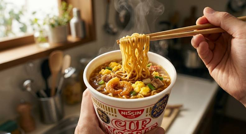 맛있는 편의점 즉석 닛신 컵누들 한정맛 라멘